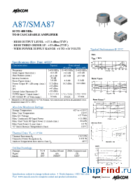 Datasheet SMA87 manufacturer M/A-COM