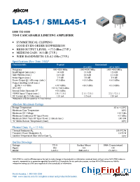 Datasheet SMLA45-1 manufacturer M/A-COM