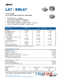 Datasheet SMLA7 manufacturer M/A-COM