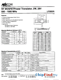 Datasheet SMLF2802A manufacturer M/A-COM