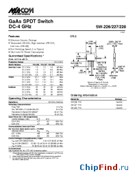 Datasheet SW-226 производства M/A-COM