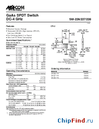 Datasheet SW-228PIN manufacturer M/A-COM
