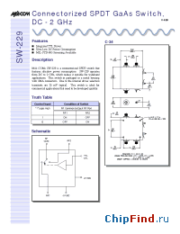 Datasheet SW-229SMA manufacturer M/A-COM