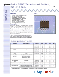 Datasheet SW-338 manufacturer M/A-COM