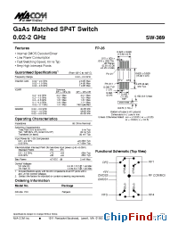 Datasheet SW-369 manufacturer M/A-COM