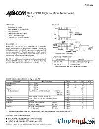 Datasheet SW-394 manufacturer M/A-COM