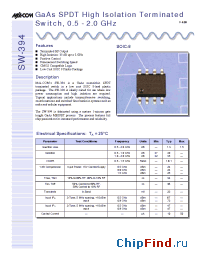 Datasheet SW-394SMB manufacturer M/A-COM