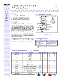 Datasheet SW-437TR-3000 manufacturer M/A-COM