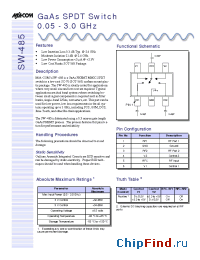 Datasheet SW-485TR-3000 manufacturer M/A-COM