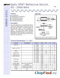 Datasheet SW65-0003 manufacturer M/A-COM