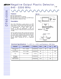 Datasheet SW65-0014-TB manufacturer M/A-COM