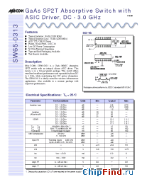 Datasheet SW65-0313 manufacturer M/A-COM