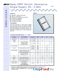 Datasheet SW90-0004A manufacturer M/A-COM