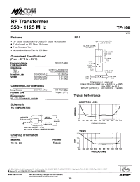 Datasheet TP-108 manufacturer M/A-COM