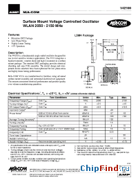 Datasheet V42100TR manufacturer M/A-COM