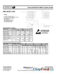 Datasheet DM4-8819F4-CA02 manufacturer Marktech