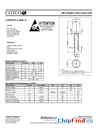 Datasheet LC503AYL2-30Q-A manufacturer Marktech