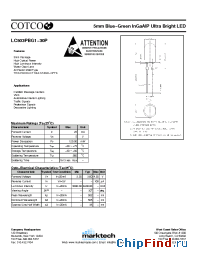 Datasheet LC503PBG1-30P manufacturer Marktech