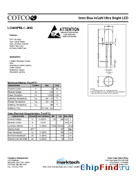 Datasheet LC503PBL1-30Q manufacturer Marktech