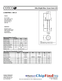 Datasheet LC503TBG1-15H-A manufacturer Marktech