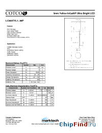 Datasheet LC503TYL1-30P manufacturer Marktech