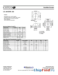 Datasheet LD-301DHR1-B0 manufacturer Marktech
