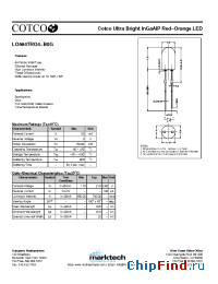 Datasheet LO564TRO4-B0G manufacturer Marktech