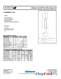 Datasheet LO566NHR4-70H manufacturer Marktech