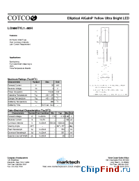 Datasheet LO566TYL1-60H manufacturer Marktech
