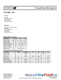 Datasheet LP377RBL1-70G manufacturer Marktech