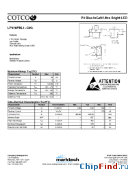 Datasheet LP378PBL1-C0G manufacturer Marktech