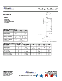 Datasheet MT0363-BL manufacturer Marktech