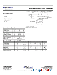 Datasheet MT1164GS4-RG manufacturer Marktech