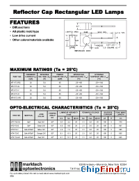 Datasheet MT1173-RG manufacturer Marktech
