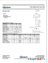 Datasheet MT1363-UHR manufacturer Marktech