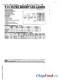Datasheet MT1500A-UR manufacturer Marktech