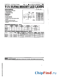 Datasheet MT200-UR manufacturer Marktech
