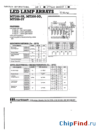 Datasheet MT208-5R manufacturer Marktech