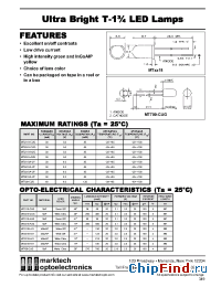 Datasheet MT2118-AUG manufacturer Marktech