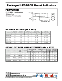 Datasheet MT2164S3-G manufacturer Marktech