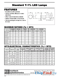 Datasheet MT2218-G manufacturer Marktech