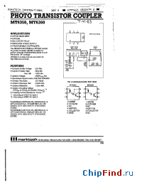 Datasheet MT6350 manufacturer Marktech
