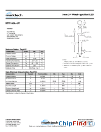 Datasheet MT7183A-UR manufacturer Marktech