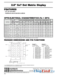Datasheet MTAN4120-AO manufacturer Marktech