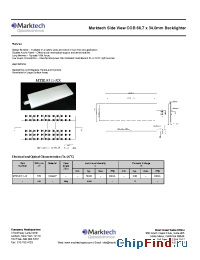 Datasheet MTBL2311-G manufacturer Marktech