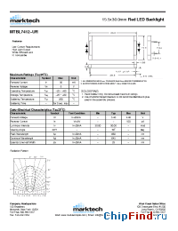 Datasheet MTBL7412-UR manufacturer Marktech