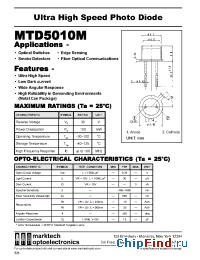 Datasheet MTD5010M manufacturer Marktech
