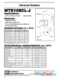 Datasheet MTE108CL-J manufacturer Marktech