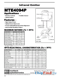 Datasheet MTE4094P manufacturer Marktech