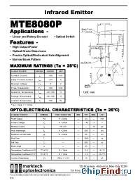 Datasheet MTE8080P manufacturer Marktech